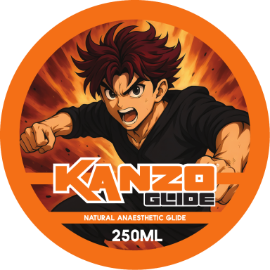 Kanzo Tattoo Glide – orange-scented glide for professional tattoo artists with anime-inspired label
